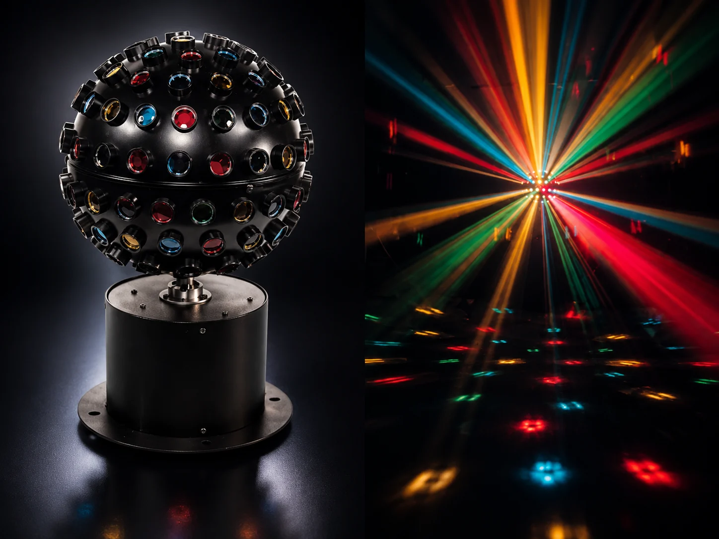 Световой прибор Galaxy Light GL-0033 Ball-3 с шарообразным корпусом и круглыми линзами